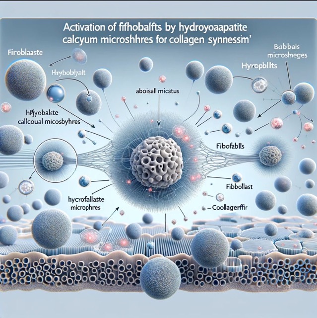 羟基磷灰石微球(CaHA)刺激新胶原生成的实验机理