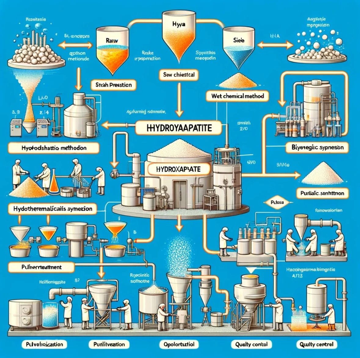 南京君卓羟基磷灰石的生产工艺