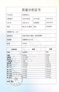 Test Report for Nanjing Junzhuo Hydroxyapatite CaHA Microspheres