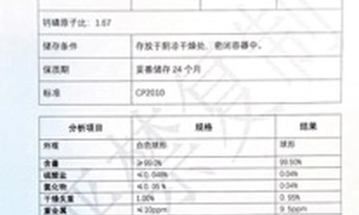 南京君卓羟基磷灰石CaHA微球检测报告