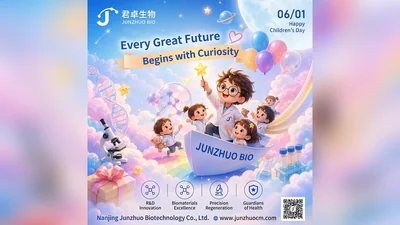 Nanjing Junzhuo Bio Children's Day poster about science and curiosity