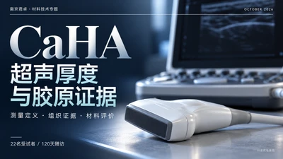 CaHA研究中皮肤厚度与真皮厚度基线和第120天均值的独立数据图
